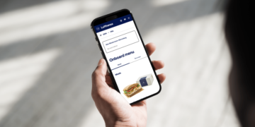 Lufthansa digitale Menüs