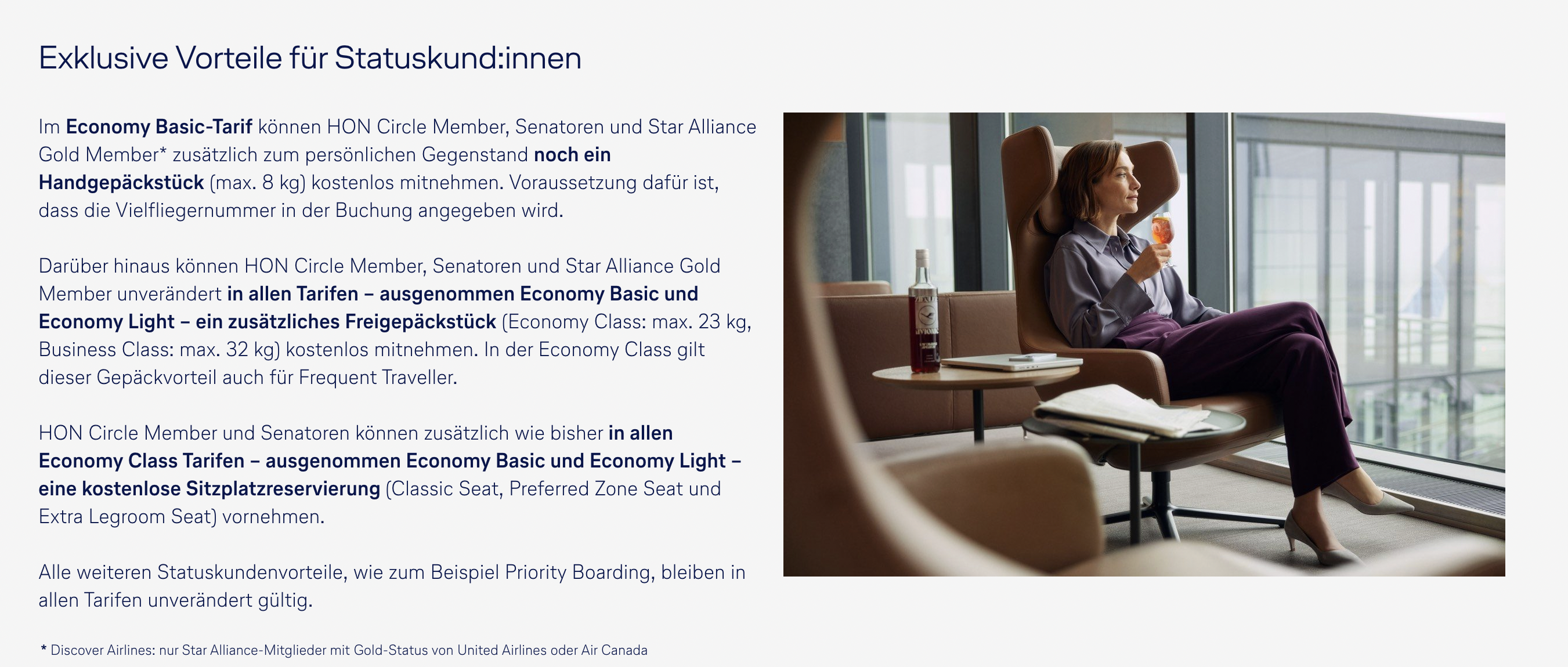 Neue Lufthansa Tarife